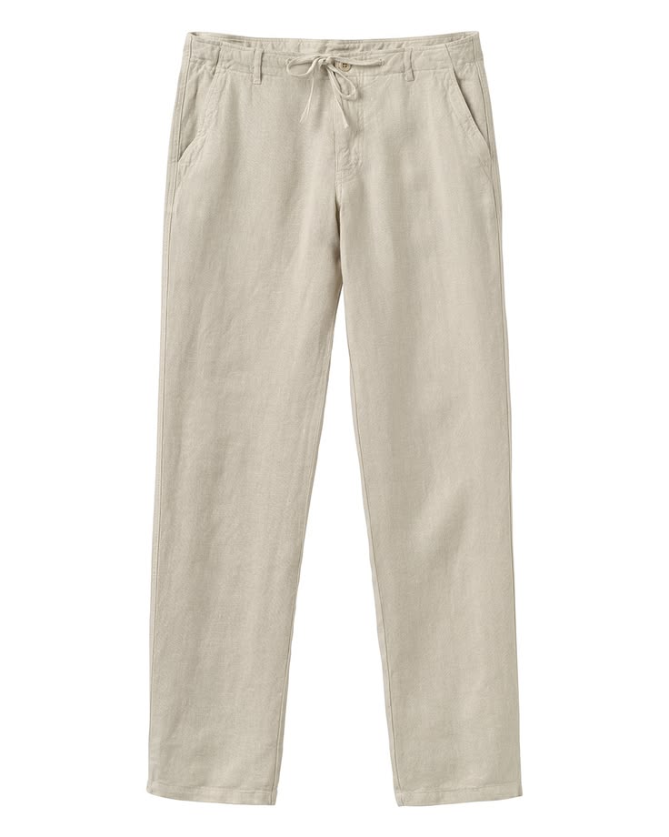 Linen Button-Up and Drawstring Pant Set